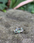 ‘Spatter Garden Party’ Australian Sapphire & Diamond Ring Ring Jason Ree Design