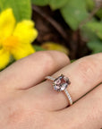 ‘Sugar Plum’ 2.48ct No Heat Madagascan Sapphire & Diamond Ring Ring Jason Ree Design