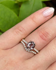 ‘Sugar Plum’ 2.48ct No Heat Madagascan Sapphire & Diamond Ring Ring Jason Ree Design