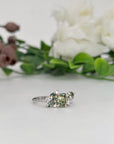 ‘Spatter Garden Party’ Australian Sapphire Ring