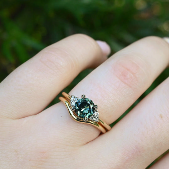‘Thea’ 1.21ct Australian Parti Sapphire & Diamond 18ct Yellow Gold Ring Ring Jason Ree Design