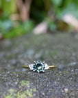 ‘Thea’ 1.21ct Australian Parti Sapphire & Diamond 18ct Yellow Gold Ring Ring Jason Ree Design