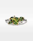 ‘Spatter Garden Party’ 1.98cts Australian Sapphire & Diamond Ring Ring Jason Ree Design