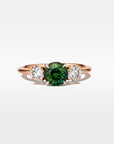 ‘HighWire Trilogy’ 1.33ct Australian Green Sapphire & Argyle Diamond Ring Ring Jason Ree Design