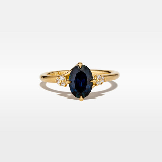 ‘Remy’ 1.23ct Blue Green Australian Sapphire & Diamond Ring Ring Jason Ree Design