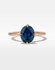 ‘Tempest’ 1.99ct Australian Blue Sapphire Rose Gold Ring Ring Jason Ree Design
