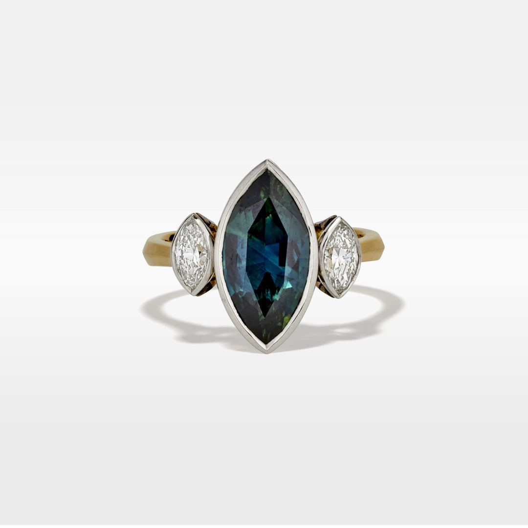"Marquessa" Australian Sapphire & Diamond Ring Ring JasonRee