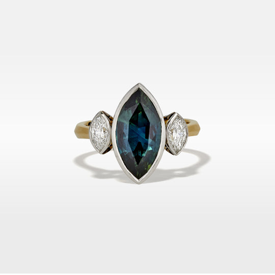 "Marquessa" Australian Sapphire & Diamond Ring Ring JasonRee