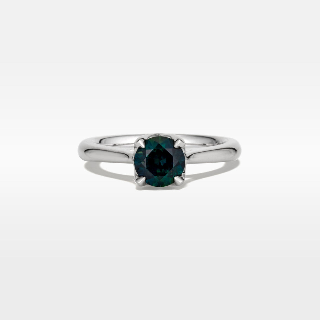 ‘Padma’ 1.17ct No Heat Cert Australian Sapphire Platinum Solitaire Ring Jason Ree Design