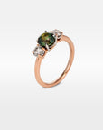 ‘HighWire Trilogy’ 1.33ct Australian Green Sapphire & Argyle Diamond Ring Ring Jason Ree Design