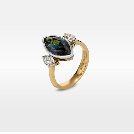"Marquessa" Australian Sapphire & Diamond Ring Ring JasonRee