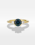 ‘Riverina Round’ 1.11ct Australian Blue Sapphire & Diamond Ring Ring Jason Ree Design