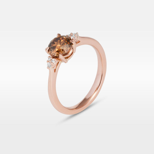 ‘MiMi’ 1.13ct Australian Round Brilliant-cut Diamond Rose Gold Ring Ring Jason Ree Design