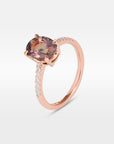 ‘Sugar Plum’ 2.48ct No Heat Madagascan Sapphire & Diamond Rose Gold Ring Ring Jason Ree Design