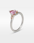 ‘Mistral’ 1.08ct Pink Sapphire Platinum Ring Ring Jason Ree Design