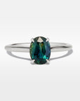 "HighWire" 1.69ct Teal Australian Sapphire Platinum Ring Ring JasonRee