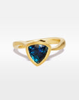 "Tangent" 1.78ct Australian Blue Trilliant Sapphire Ring Ring JasonRee
