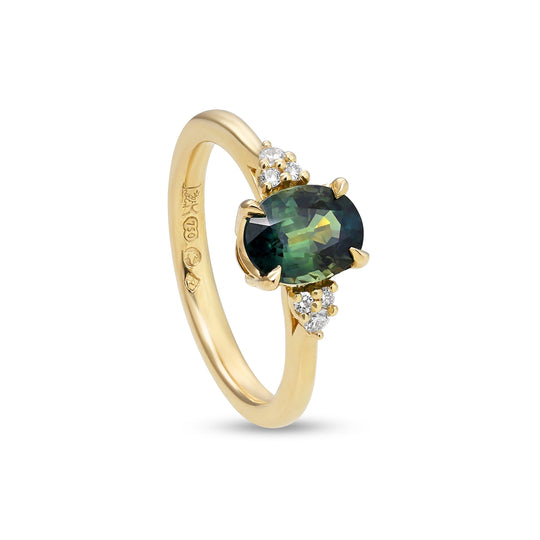‘MiMi’ 1.24ct Oval Cut Green