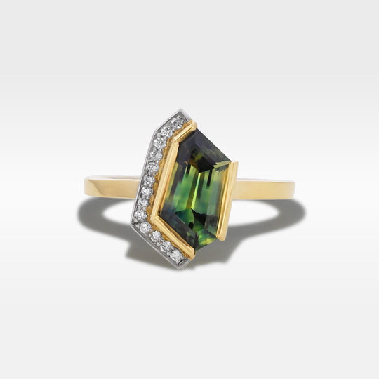 "Infinity Edge" Australian Freeform Sapphire Ring Ring JasonRee