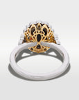 ‘Venetia’ 2.57ct Australian Black Opal & Diamond Platinum & 22ct Gold Ring Ring Jason Ree Design