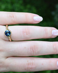 ‘Sirocco’ 1.61ct Australian Blue Green Sapphire Gold Ring Ring Jason Ree Design