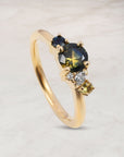 ‘Rockpool’ 0.59ct Australian Bi-colour Sapphire & Diamond 18ct Yellow Gold Ring