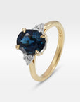 ‘MiMi’ 2.31ct Oval-cut Blue Australian Sapphire 18ct Yellow Gold Ring Ring Jason Ree Design