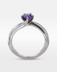 ’Blossom’ 0.55ct Purple Sapphire Platinum Ring Ring Jason Ree Design