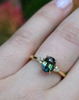 ‘MiMi’ 1.24ct Oval Cut Green