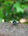 ‘Thea’ 1.21ct Australian Parti Sapphire & Diamond 18ct Yellow Gold Ring Ring Jason Ree Design