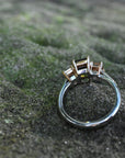 ‘Dryad’ 2.52ct Australian Green Sapphire & Arglye Champagne Diamond Ring Ring Jason Ree Design