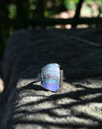 ‘Despina’ 9.2ct Australian Boulder Opal & Diamond Platinum Ring Ring JasonRee
