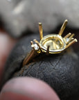 ‘Nimbus’ 1.98ct Crystal Opal & Diamond Gold Ring Ring Jason Ree Design