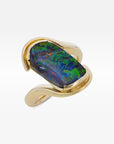 ‘Chartres’ 4.2ct Australian Boulder Opal Gold Ring Ring Jason Ree Design