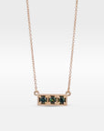 ‘Esme’ Vintage inspired Australian Sapphire Yellow Gold Necklace Necklace Jason Ree Design