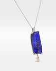 ‘Rhapsody’ 8.14ct Blue Violet Boulder Opal White Gold Necklace Necklace Jason Ree Design