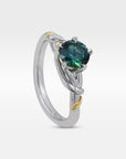 ‘Gumleaf Love Knot’ 1.01ct Australian Teal Sapphire Ring Ring Jason Ree Design