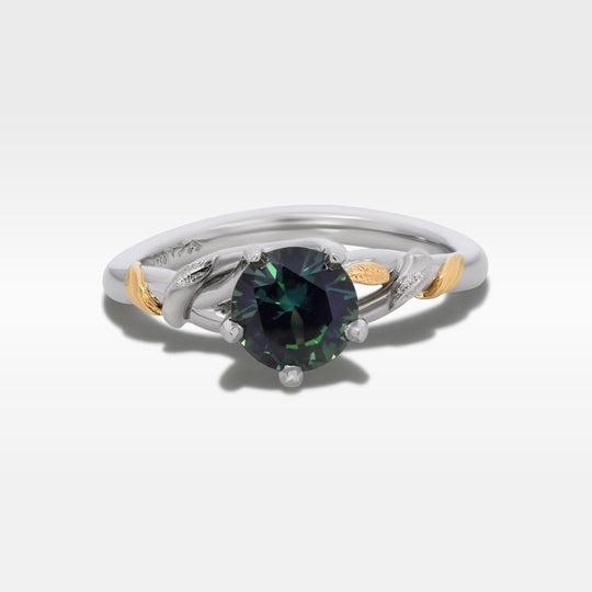‘Gumleaf Love Knot’ 1.01ct Australian Teal Sapphire Ring Ring Jason Ree Design