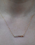 ‘Antoinette’ 0.86cts Natural Peach Zircon Yellow Gold Necklace Necklace Jason Ree Design