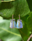 ‘Despina’ 14.85cts Australian Boulder Opal & Diamond Gold Earrings Earrings Jason Ree Design