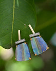 ‘Despina’ 14.85cts Australian Boulder Opal & Diamond Gold Earrings Earrings Jason Ree Design
