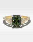 ‘Lillian’ 1.97ct Australian Green Sapphire & Diamond Ring Ring Jason Ree Design