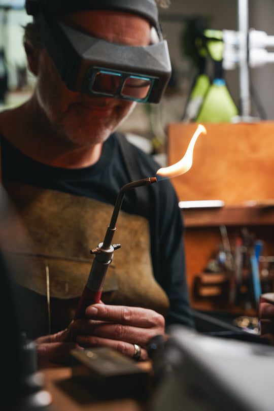 ‘Peak’ Citrine & Bronze Pearl Yellow Gold Earrings
