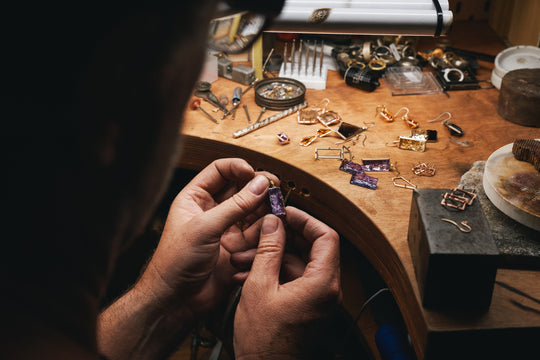 ‘Peak’ Rose Quartz & Pink Pearl Drop White Gold Earrings