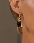 ‘Crevasse’ Yellow Gold Ombré Smokey Quartz Earrings Earrings Jason Ree Design