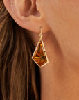 ‘Pinnacle’ Citrine Yellow Gold Earrings Earrings Jason Ree Design