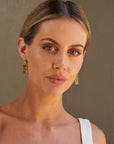 ‘Crevasse’ Rose Gold Champagne Quartz Earrings Earrings Jason Ree Design