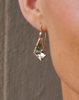 ‘Summit’ Prasiolite Rose Gold Earrings Earrings Jason Ree Design
