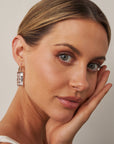 ‘Chasm’ Tourmalinated Quartz Rose Gold Earrings Earrings Jason Ree Design
