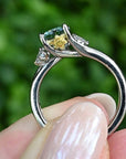 ‘Talia’ 1.06ct Aquamarine & Diamond Platinum Ring Ring Jason Ree Design